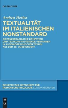 portada Textualität im italienischen Nonstandard (in German)