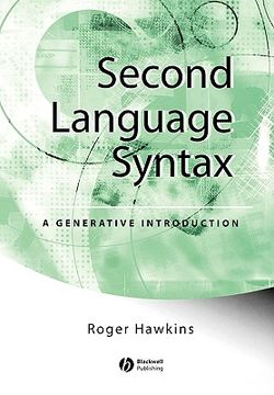 portada second language syntax: a generative introduction (en Inglés)