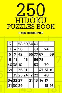 portada 250 Hidoku Puzzle Book: Hard Hidoku 9x9 (Hidoku Collection) (Volume 18) (in English)