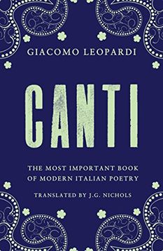 portada Canti: The Most Important Book of Modern Italian Poetry (en Inglés)
