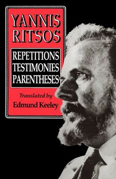portada Yannis Ritsos: Repetitions, Testimonies, Parentheses (in English)