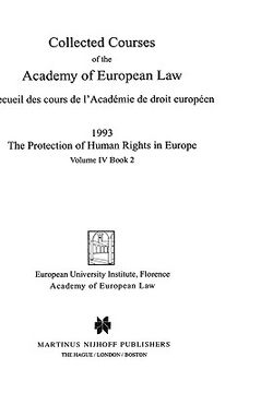 portada collected courses of the academy of european law/ recueil des cours de l'acad?mie de droit europ?en (volume iv, book 2) (en Inglés)
