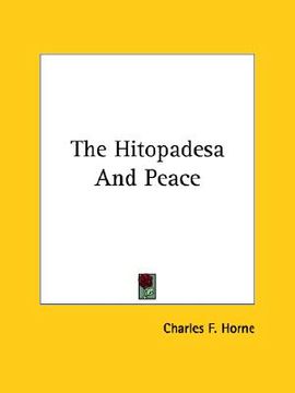 portada the hitopadesa and peace (en Inglés)