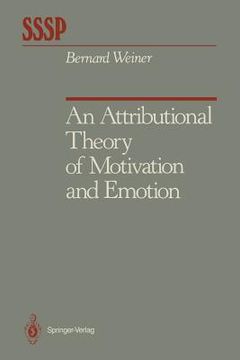 portada an attributional theory of motivation and emotion (en Inglés)