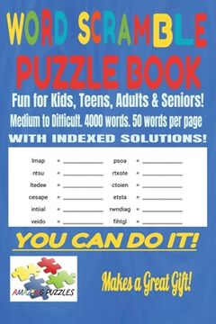 portada Word Scramble Puzzle Book (en Inglés)