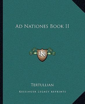 portada Ad Nationes Book II (en Latin)