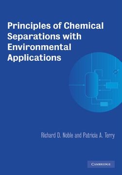 portada Principles of Chemical Separations With Environmental Applications (Cambridge Series in Chemical Engineering) (en Inglés)