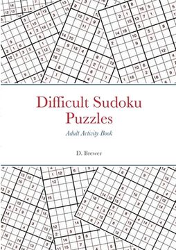 portada Difficult Sudoku Puzzles, Adult Activity Book (en Inglés)