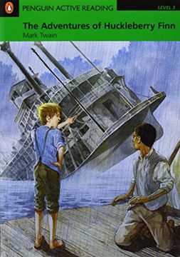 portada Penguin Active Reading 3: The Adventures of Huckleberry Finn Book and Cd-Rom Pack: Level 3 (Penguin Active Reading (Graded Readers)) - 9781405884457 (Pearson English Active Readers) (en Inglés)