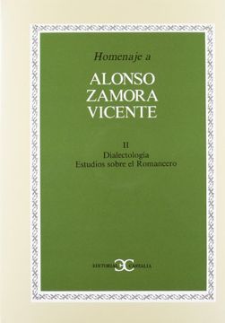 portada Homenaje a Alonso Zamora Vicente, Vol. Ii.