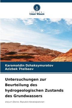 portada Untersuchungen zur Beurteilung des hydrogeologischen Zustands des Grundwassers (en Alemán)