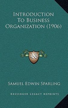 portada introduction to business organization (1906)