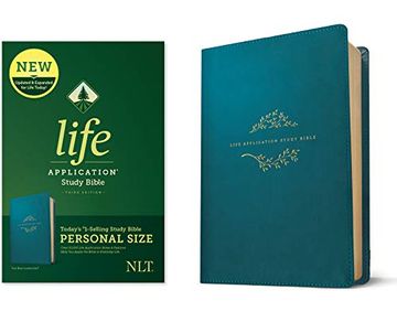 portada Nlt Life Application Study Bible, Third Edition, Teal (en Inglés)