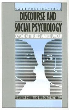 portada discourse and social psychology: beyond attitudes and behaviour (en Inglés)