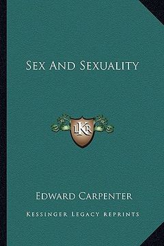 portada sex and sexuality (en Inglés)