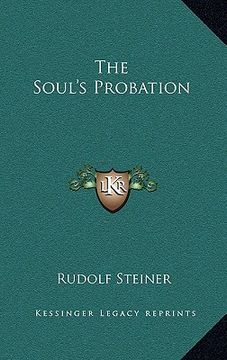 portada the soul's probation (en Inglés)