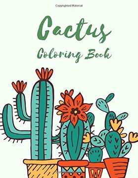 portada Cactus Coloring Book for Adults: Excellent Stress Relieving Coloring Book for Cactus Lovers - Succulents Coloring Book 