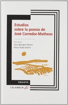 portada Estudios sobre la poesía de José Corredor-Matheos (Calambur Ensayo)
