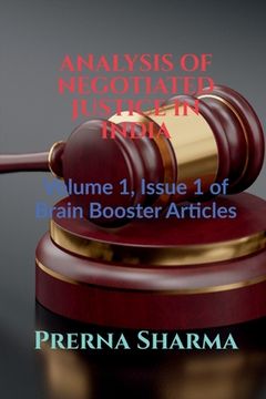 portada Analysis of Negotiated Justice in India (in English)