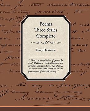 portada poems three series complete (en Inglés)