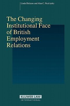 portada changing institutional face of british employment relations (en Inglés)