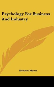 portada psychology for business and industry (in English)
