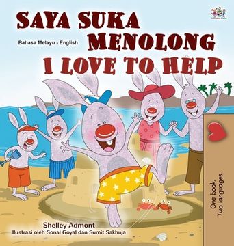 portada I Love to Help (Malay English Bilingual Children's Book)