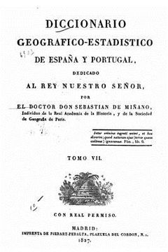 portada Diccionario geografico-estadistico de España y Portugal - Tomo VII