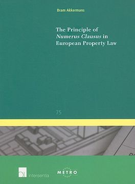 The Principle of Numerus Clausus in European Property Law (en Inglés)
