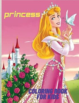 portada Princess Coloring Book: Princess Coloring Book for Girls -Side by Side Activity Book Design (Paperback) (en Inglés)