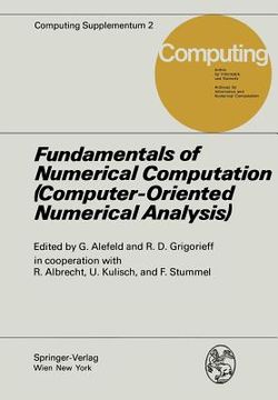 portada fundamentals of numerical computation: computer-orientated numerical analysis (en Inglés)