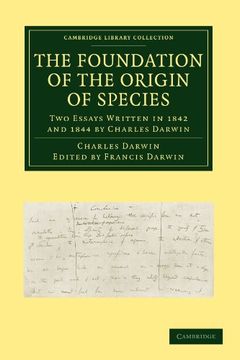 portada The Foundation of the Origin of Species Paperback (Cambridge Library Collection - Darwin, Evolution and Genetics) (in English)