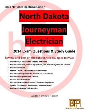 portada North Dakota 2014 Journeyman Electrician Study Guide (en Inglés)