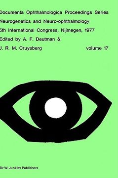 portada neurogenetics and neuro-ophthalmology, 5th international congress, nijmegen, the netherlands, 8-10 september, 1977