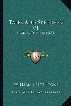 portada tales and sketches v1: such as they are (1834)