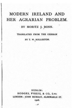 portada Modern Ireland and Her Agrarian Problem (en Inglés)