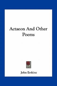 portada actaeon and other poems (en Inglés)