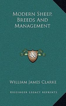 portada modern sheep, breeds and management (en Inglés)