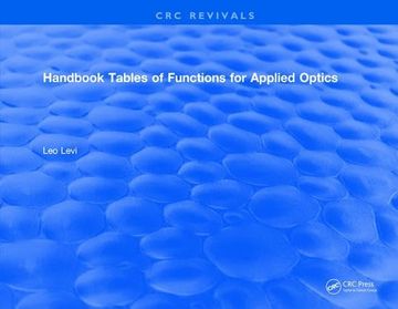 portada Handbook Tables of Functions for Applied Optics (en Inglés)