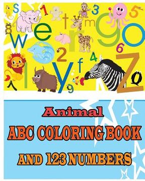 portada Animal ABC Coloring Book AND 123 Numbers (en Inglés)
