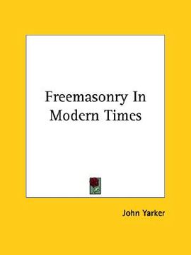portada freemasonry in modern times (en Inglés)