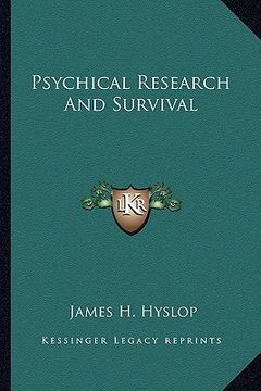 portada psychical research and survival (en Inglés)