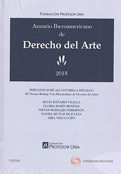 portada Anuario Iberoamericano de Derecho del Arte 2018 (Papel + E-Book) (Monografía)