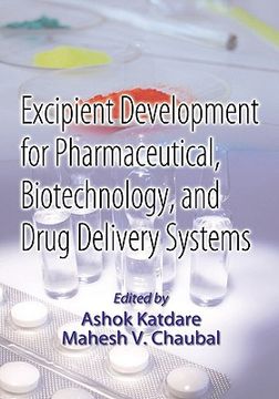 portada excipient development for pharmaceutical, biotechnology, and drug delivery systems (en Inglés)