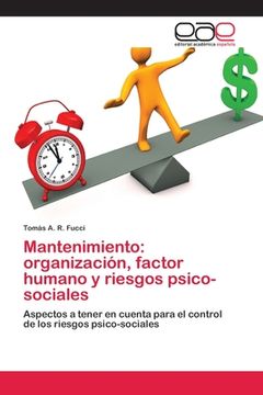 portada Mantenimiento: Organización, Factor Humano y Riesgos Psico-Sociales (in Spanish)