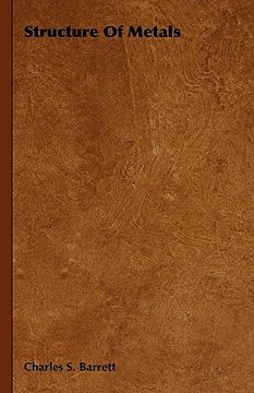 portada structure of metals (en Inglés)