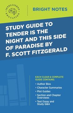 portada Study Guide to Tender Is the Night and This Side of Paradise by F. Scott Fitzgerald