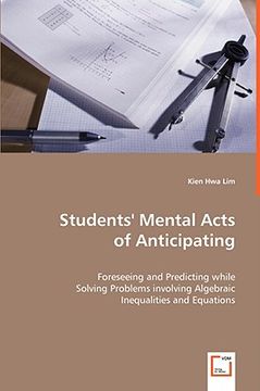 portada students' mental acts of anticipating (in English)