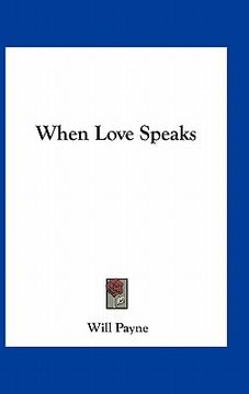 portada when love speaks (in English)