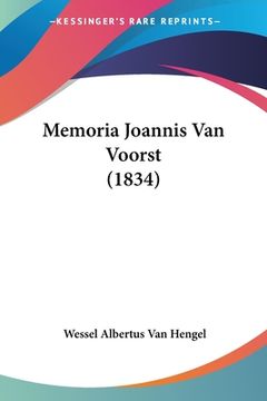 portada Memoria Joannis Van Voorst (1834) (en Latin)